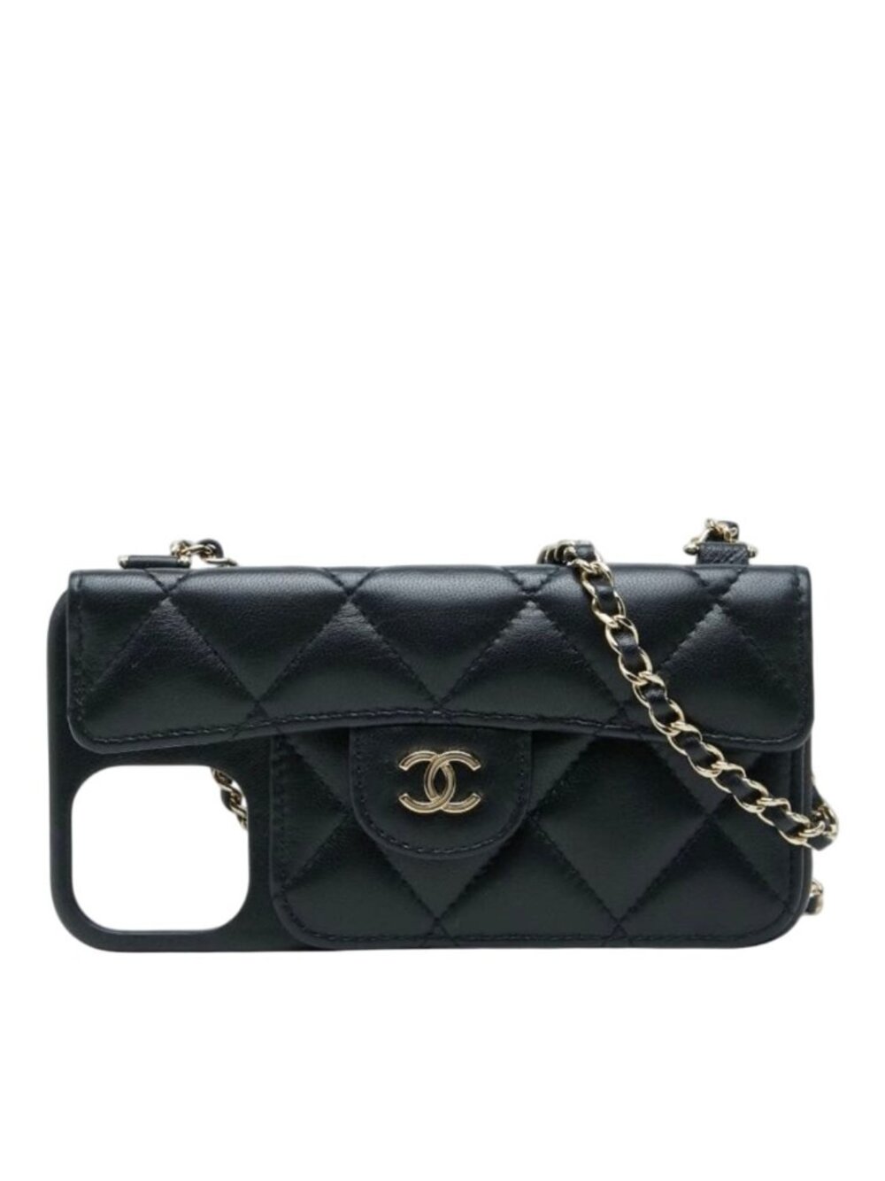 Chanel Quilted Chain Shoulder Bag iPhone